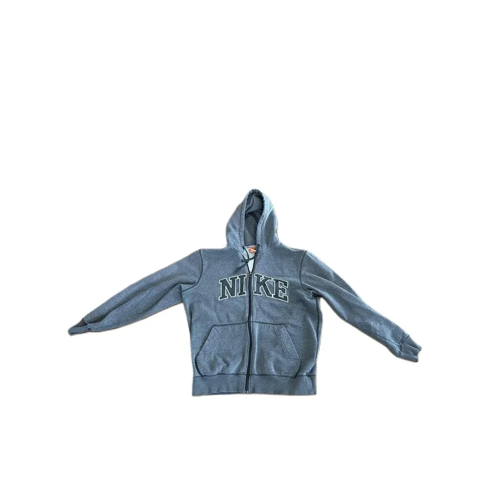 Nike Athletic‎ Dept Gray Full Zip Hoodie Mens Size Medium Sportswear Athleisure